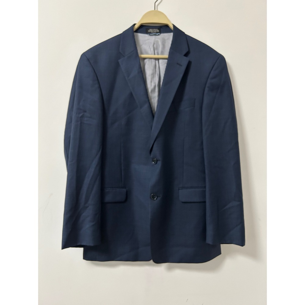 Tommy Hilfiger Wool Suit Jacket Mens 40R Navy Blue Preppy Blazer